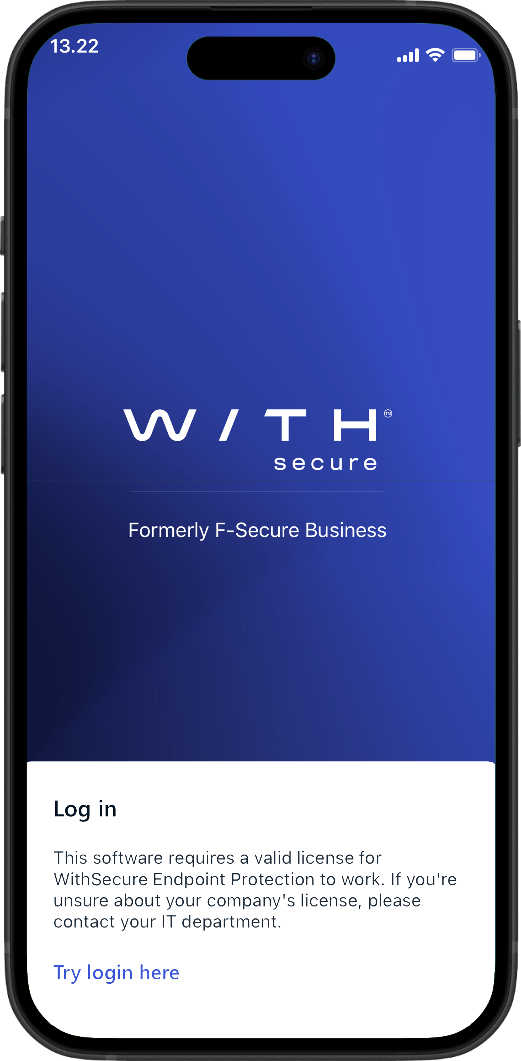 WithSecure Mobile Network Protection iOS start