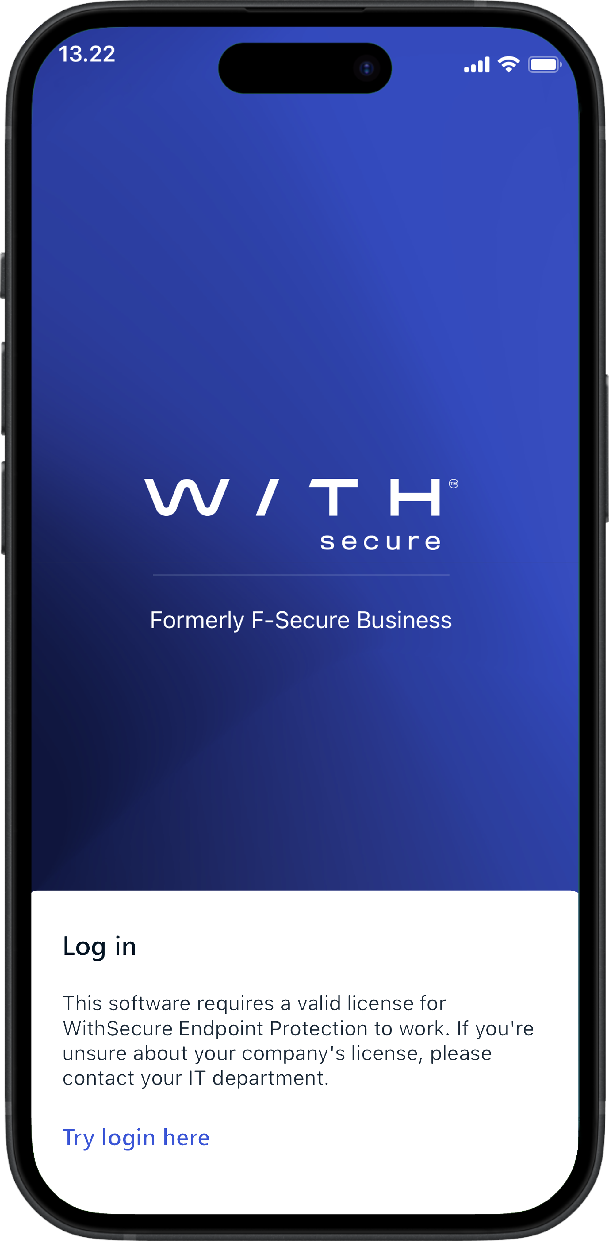 WithSecure Mobile Network Protection iOS start