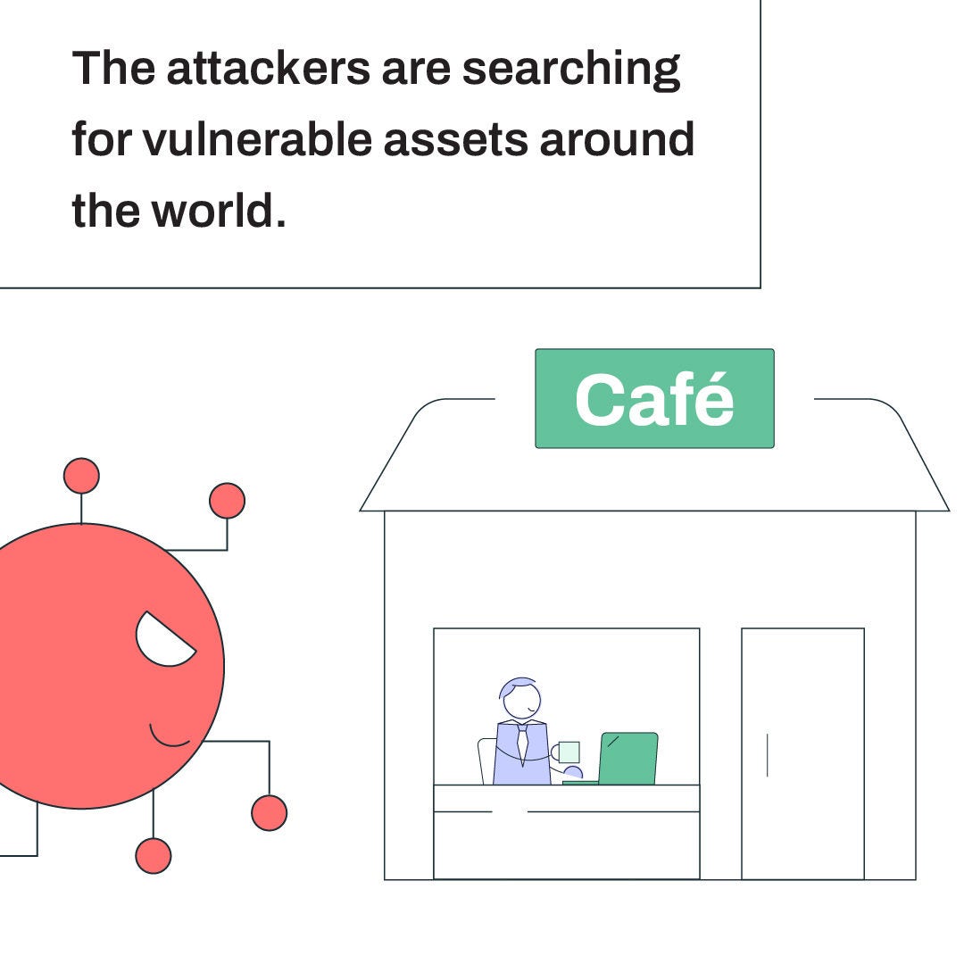The attackers are searching for vulnerable assets around the world.