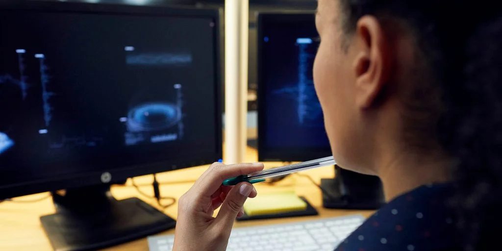 ws_woman_looking_at_computer_screen_with_pen