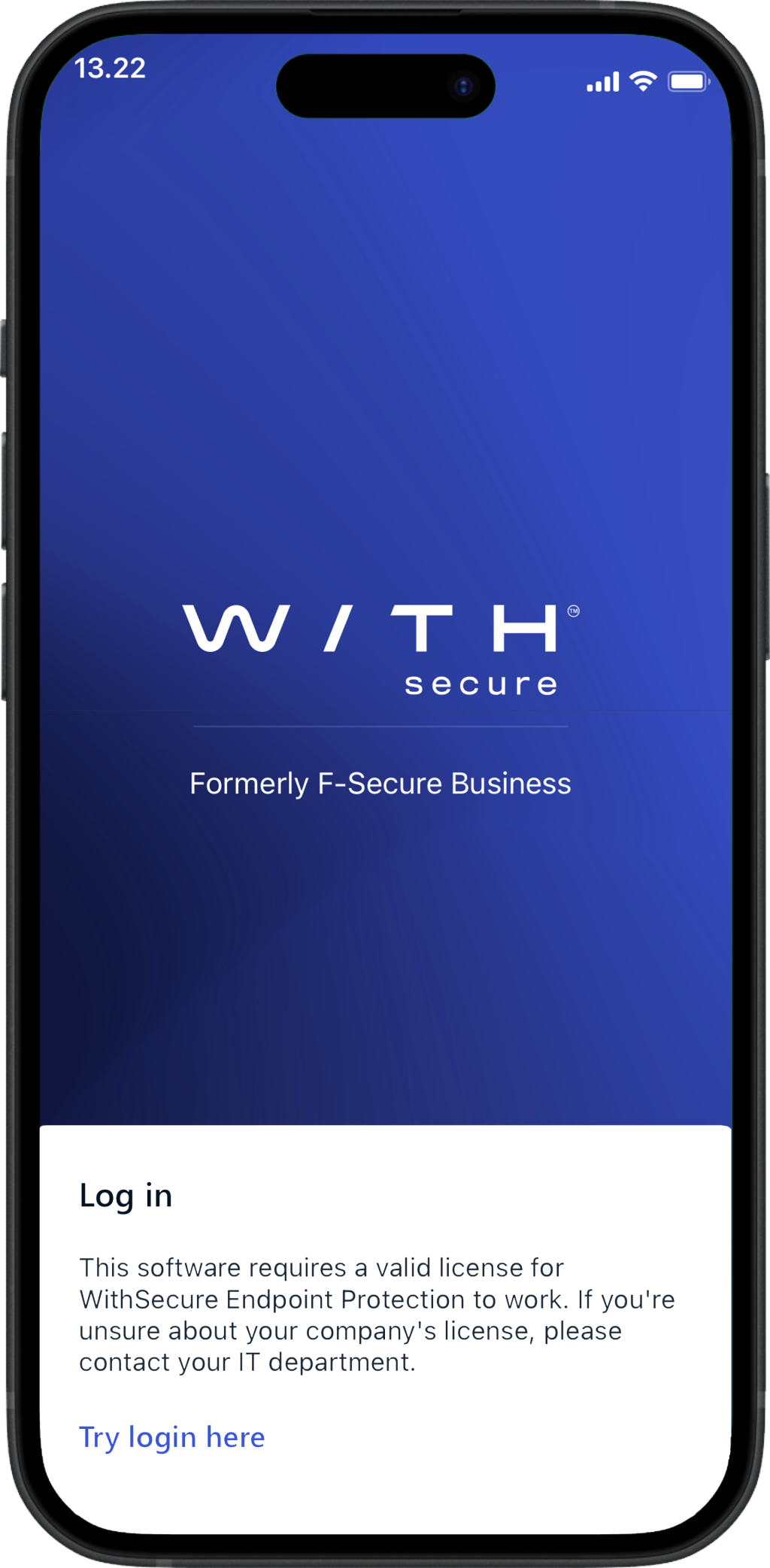WithSecure Mobile Network Protection iOS start