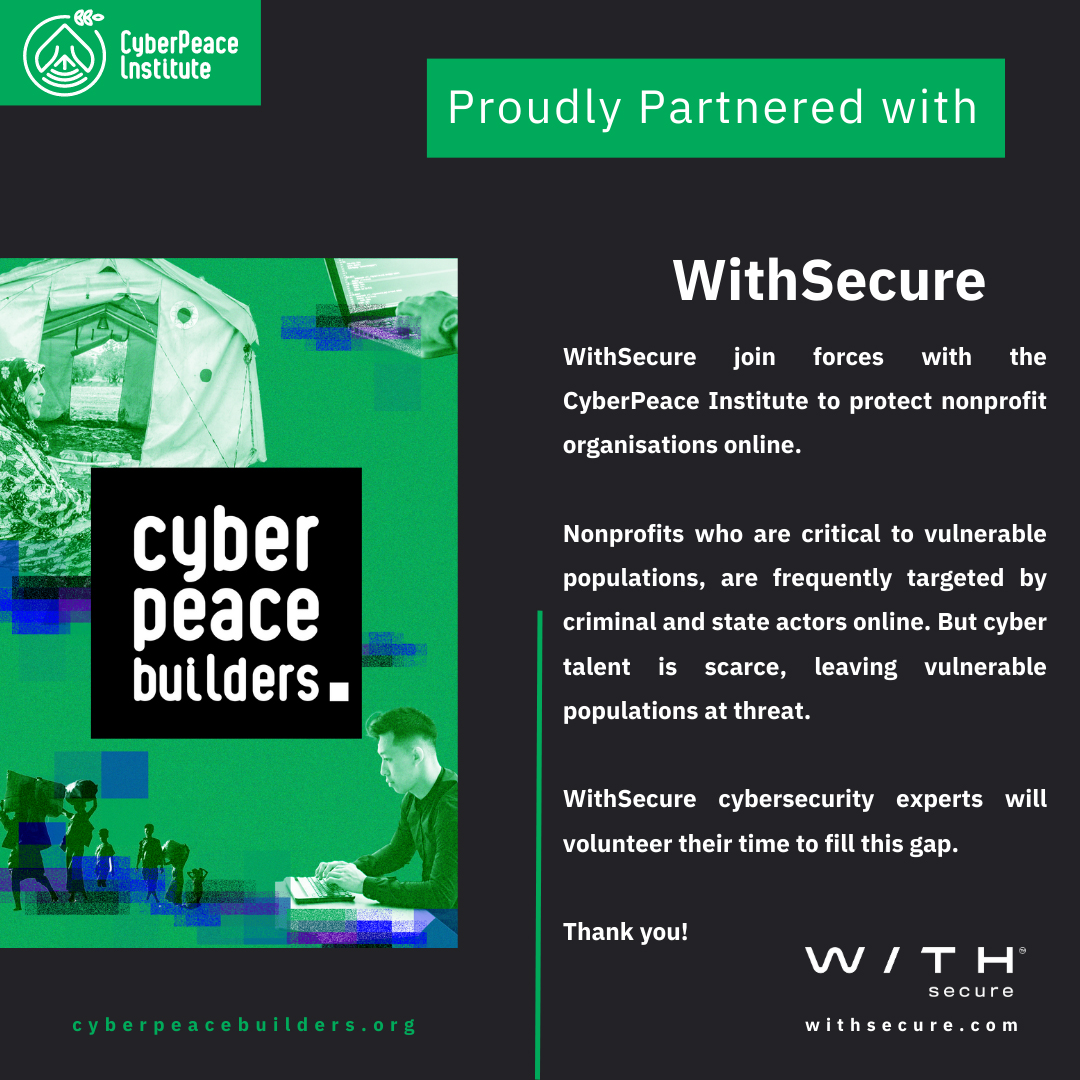 PROJECT WithSecure & CyberPeace Builders - Exemple 2: Withsecure change le texte et image Silkloader-Timeline